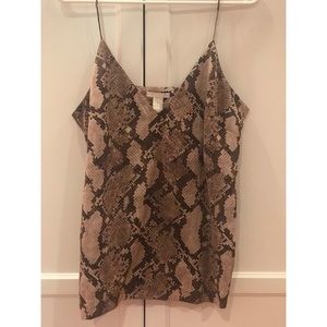 Snake Print Blouse size 12 H&M